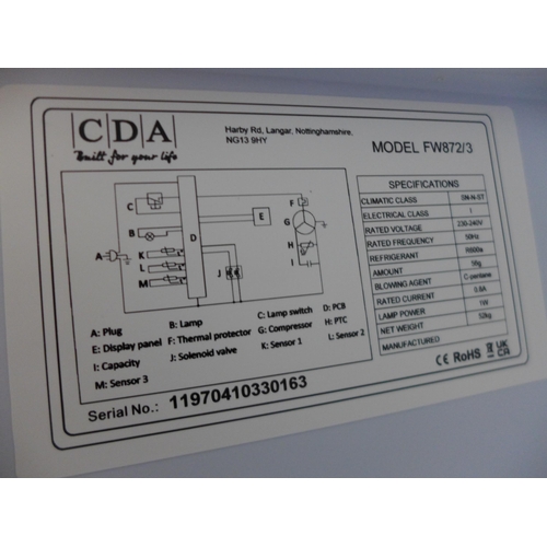 3121 - CDA 70/30 Integrated Fridge Freezer (H1772xW540xD540) - model no:- FW872, original RRP £424.17 inc. ... 