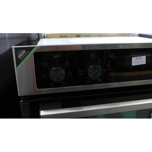 3126 - Zanussi Built In Airfry Double Oven (H888xW594xD568) - model no.:- ZKCNA4X1, original RRP £620 inc. ... 