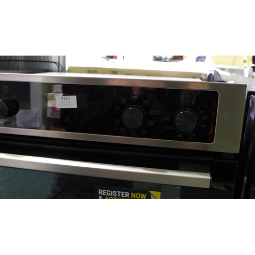 3126 - Zanussi Built In Airfry Double Oven (H888xW594xD568) - model no.:- ZKCNA4X1, original RRP £620 inc. ... 