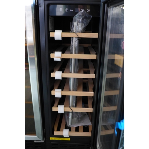 3127 - Viceroy Under Counter 30cm Wine Cooler (H870xW295xD570) - model no:- WRWC30BKED, original RRP £332.5... 