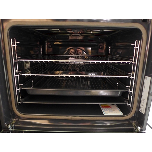 3136 - AEG Single Pyrolytic Steam Oven (H594xW594xD567) - model no:- BSK774320M, original RRP £1,125 inc. V... 