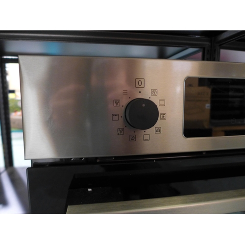 3138 - Zanussi Single Pyrolytic Oven  - Model: ZOPNX6XN (Loose Internal Glass) Stainless Steel (H594xW594xD... 