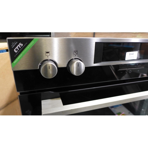 3142 - AEG Built In Double Oven (H888xW594xD548) - model no:- DEK431010M, original RRP £775 inc. VAT (416-3... 