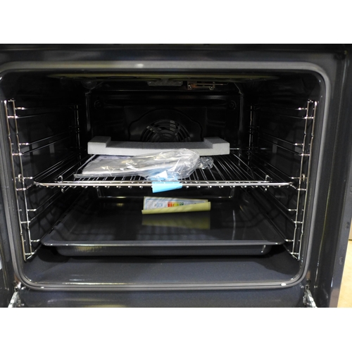 3145 - Zanussi Single Multifunction Oven Model: ZOHNX3K1 - Black (H589xW594xD568), original RRP £265.83 inc... 