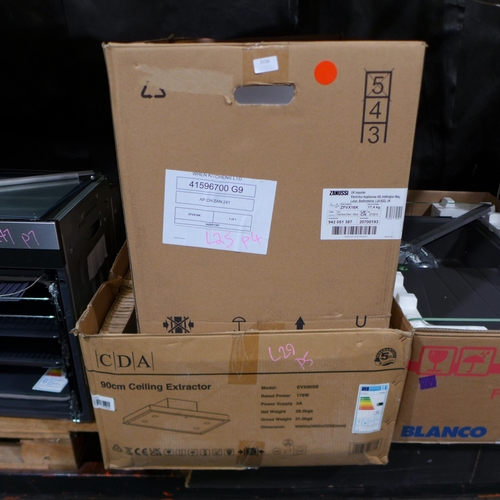 3156 - Zanussi Screen Hood and CDA Ceiling Hood (416-25,29) * This lot is subject to VAT