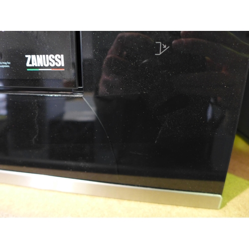 3167 - Zanussi Integrated Microwave - model no:- ZMBN4SX, (Damaged Corner) (416-118) * This lot is subject ... 