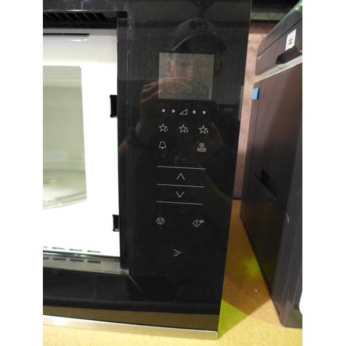 3167 - Zanussi Integrated Microwave - model no:- ZMBN4SX, (Damaged Corner) (416-118) * This lot is subject ... 