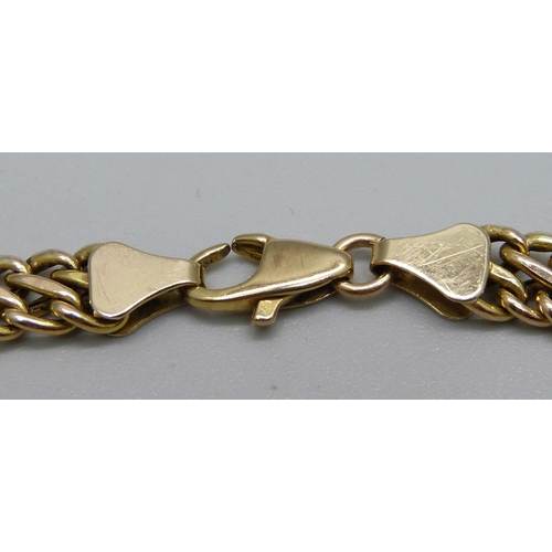 1045 - A 9ct gold bracelet, 4.7g, 17.5cm