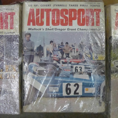 1083 - A collection of 1970s Auto Sport magazines, complete, rally maps and stage notes and other ephemera ... 