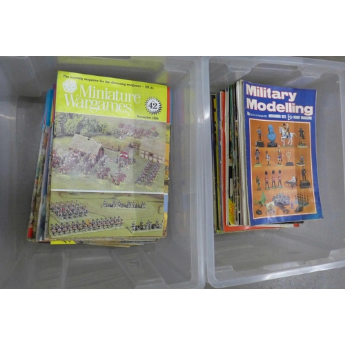 1088 - Military Modelling (55), Miniature War Games (11), War Games Illustrated (11) and Battle (12) magazi... 