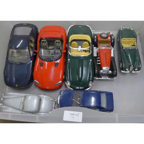 1108 - Three 1/18th scale model vehicles and other die-cast model vehicles including Corgi **PLEASE NOTE TH... 