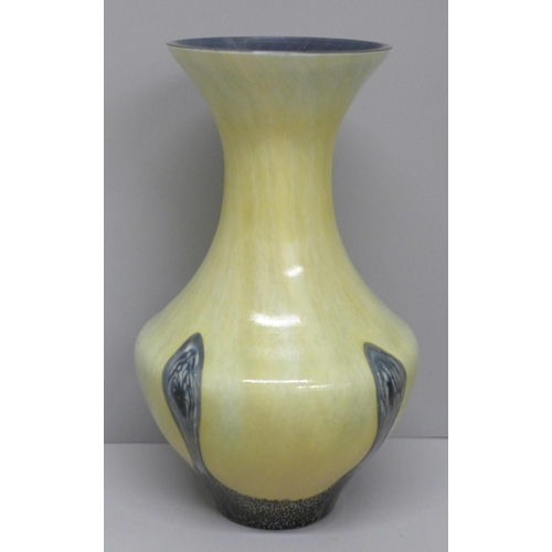 610 - A Caithness glass vase, 17.5cm, with box