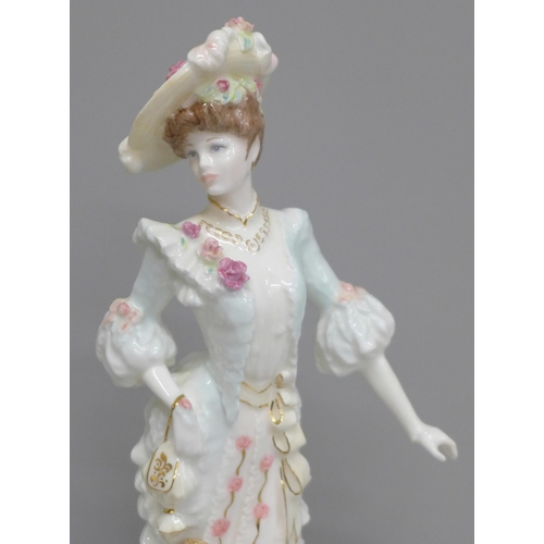 612 - A Coalport limited edition figure, Number 1387, Heirloom Figurine of The Year 1998, Alexandra