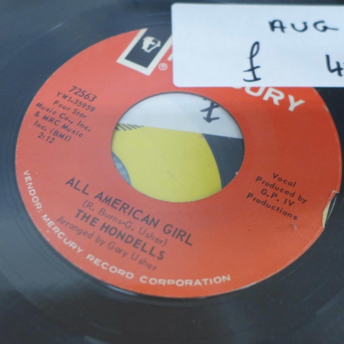 614 - A collection of American 45rpm 7