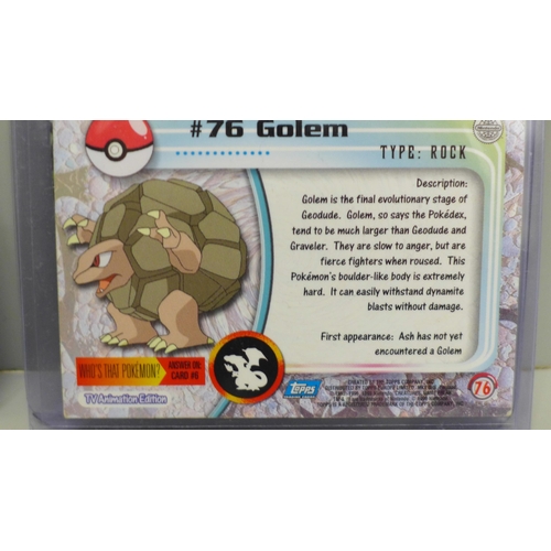 621 - Five vintage Topps holographic Pokemon cards