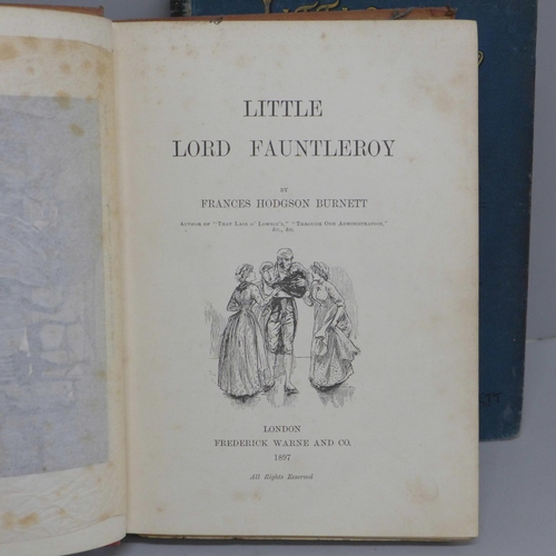 622 - Little Lord Fauntleroy by Frances Burnett with blue and red cloth, published by Frederick Warne & Co... 