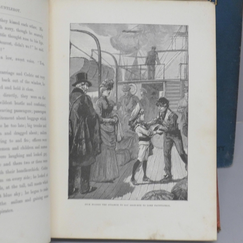 622 - Little Lord Fauntleroy by Frances Burnett with blue and red cloth, published by Frederick Warne & Co... 