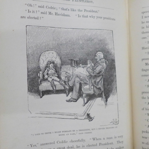 622 - Little Lord Fauntleroy by Frances Burnett with blue and red cloth, published by Frederick Warne & Co... 