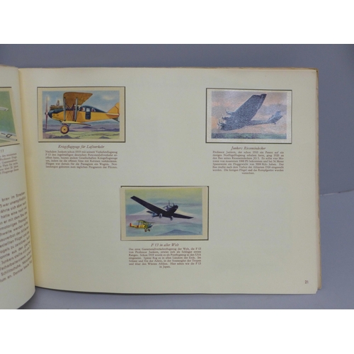 624 - A circa 1955 German album of aircraft cards, Gerschichte der Luftfahrt