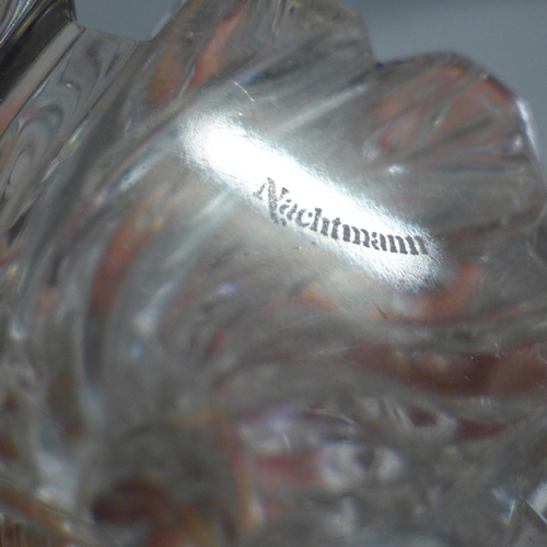 629 - A glass figure sculpture, signed Nachtmann