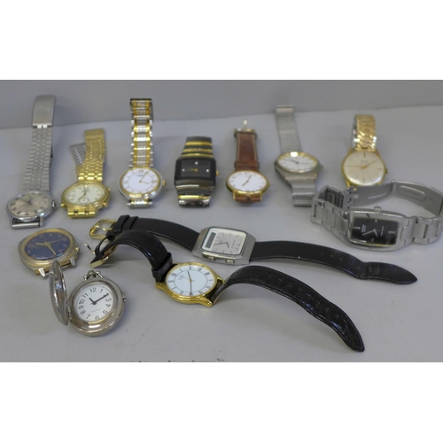 649 - A collection of wristwatches including Timex, Rotary and Citizen