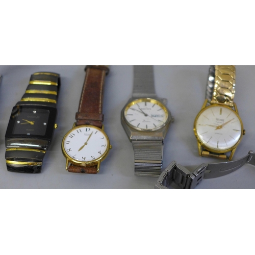 649 - A collection of wristwatches including Timex, Rotary and Citizen