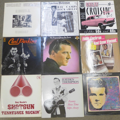 668 - Fifteen Rock n Roll and Rockabilly LP records