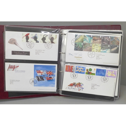 677 - Stamps; an album of GB first day covers for the period 2000 to 2007 (64 no.)