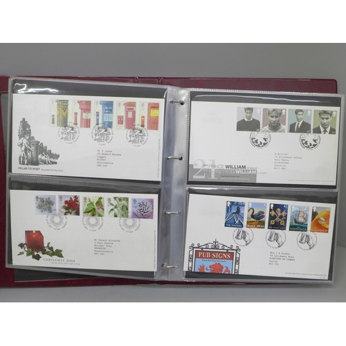 677 - Stamps; an album of GB first day covers for the period 2000 to 2007 (64 no.)