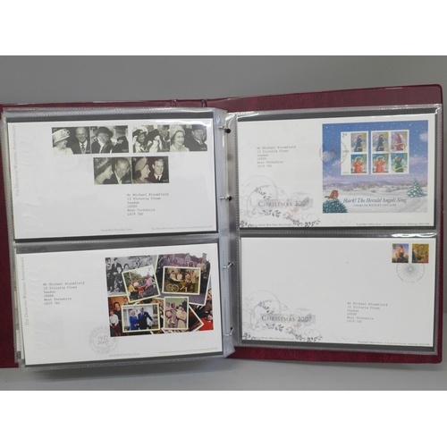 677 - Stamps; an album of GB first day covers for the period 2000 to 2007 (64 no.)