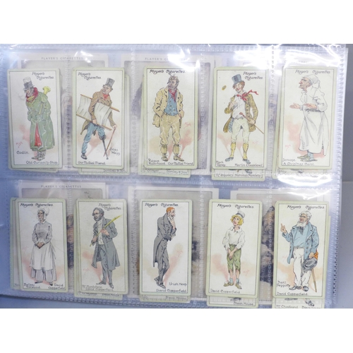 685 - Cigarette cards; an album of Players cigarete cards, ten sets including cricketers, 1930, 1934, 1938... 