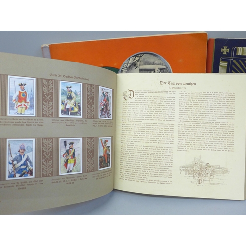 693 - A German cigarette card album (complete), 1934, German uniforms 1800s-1930s and German Navy uniforms