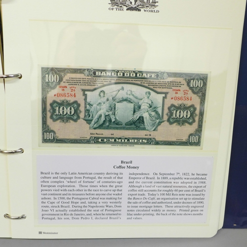 703 - A Westminseter Banknotes of the World folder of banknotes