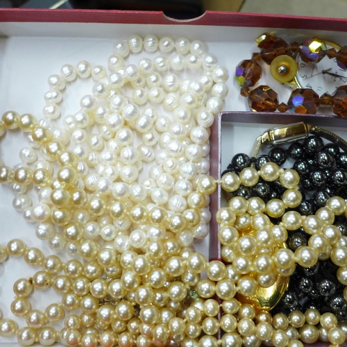 721 - Costume jewellery including vintage