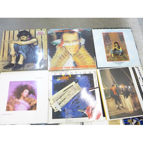 730 - 1980s vinyl records, nineteen LP records including Talking Heads, Bronski Beat and Simple Minds, thi... 