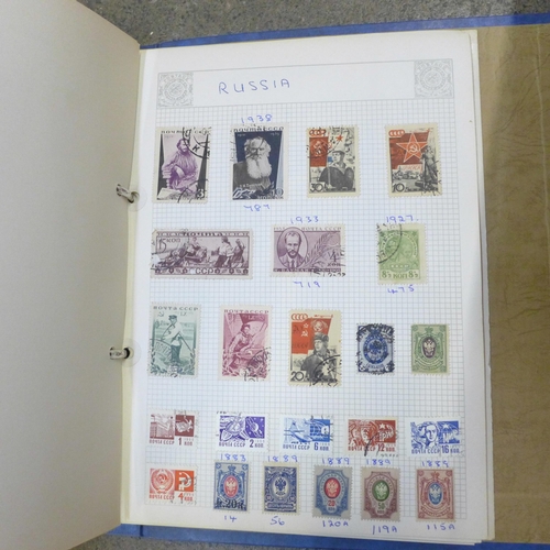 739 - Stamps; a box of stamps, covers, etc., loose and in albums