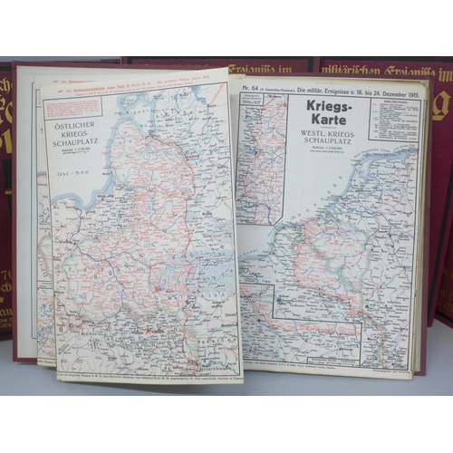 746 - Five folders of German WWI maps