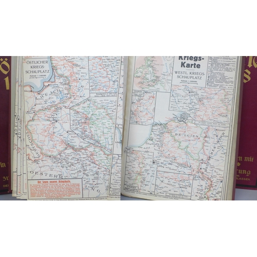 746 - Five folders of German WWI maps