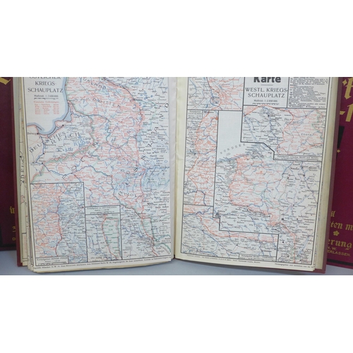 746 - Five folders of German WWI maps