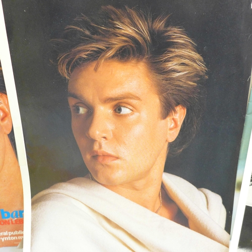 752 - Duran Duran memorabilia including singles, posters, a book and fan club newsletters