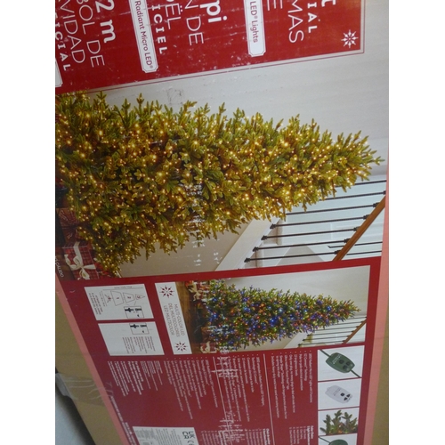 1591 - 7.5ft Flocked Micro Tree, original RRP £399.99 + VAT (4190-15) * This lot is subject to VAT