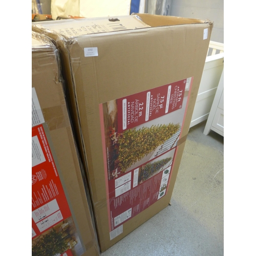 1592 - A 7.5ft artificial Christmas tree * this lot is subject to VAT