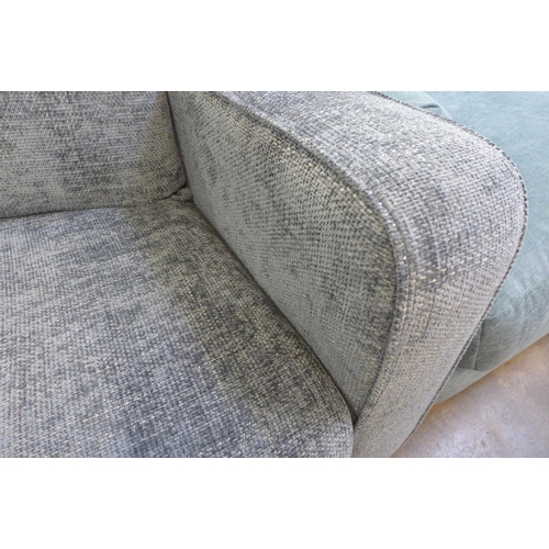 1303 - A Shada Hopsack charcoal pair of two seater sofas RRP £1698