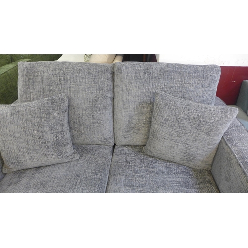 1303 - A Shada Hopsack charcoal pair of two seater sofas RRP £1698