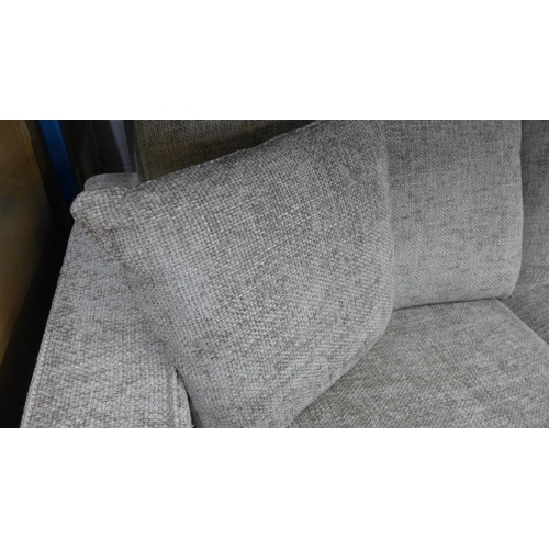 1329 - A Shada Hopsack concrete pair of three seater sofas RRP £1898