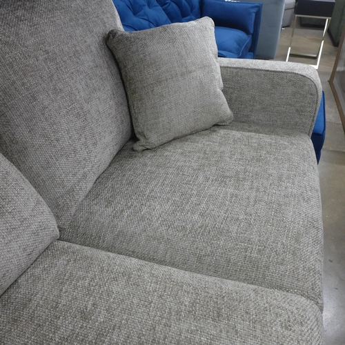 1329 - A Shada Hopsack concrete pair of three seater sofas RRP £1898