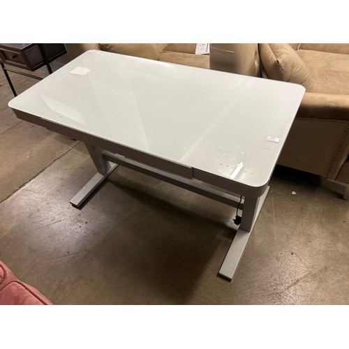 1340 - Adjustable White Tech Desk, original RRP £266.66 + VAT (4190-40)  * This lot is subject to vat