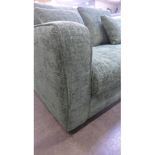 1462 - A Shada Hopsack green upholstered two seater sofa RRP £849