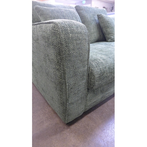 1463 - A Shada Hopsack green upholstered two seater sofa RRP £849