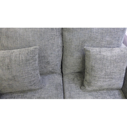 1464 - A Shada Hopsack green upholstered two seater sofa RRP £849